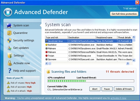 Advanced Defender