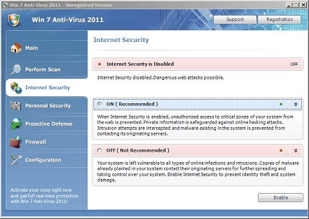 Win 7 Anti-Virus 2011