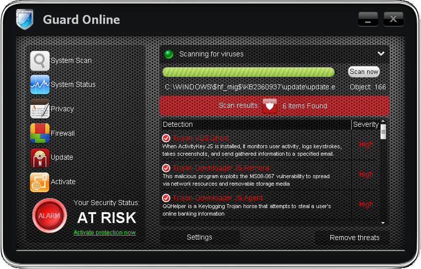 guard online Remove guard online